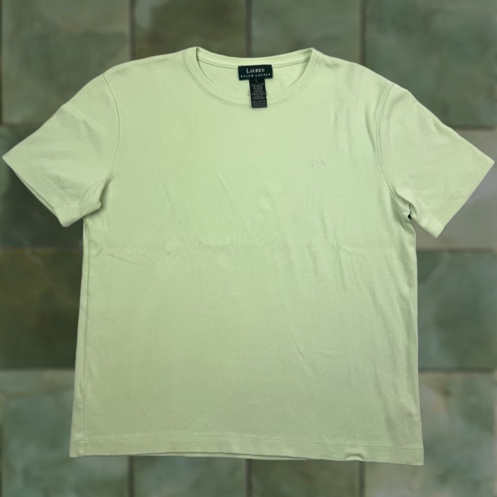 Ralph Lauren VINTAGE Lauren Ralph Lauren T Shirt Womens Large Green Designer Y2K Size L / US 10 / IT 46 - 1 Thumbnail
