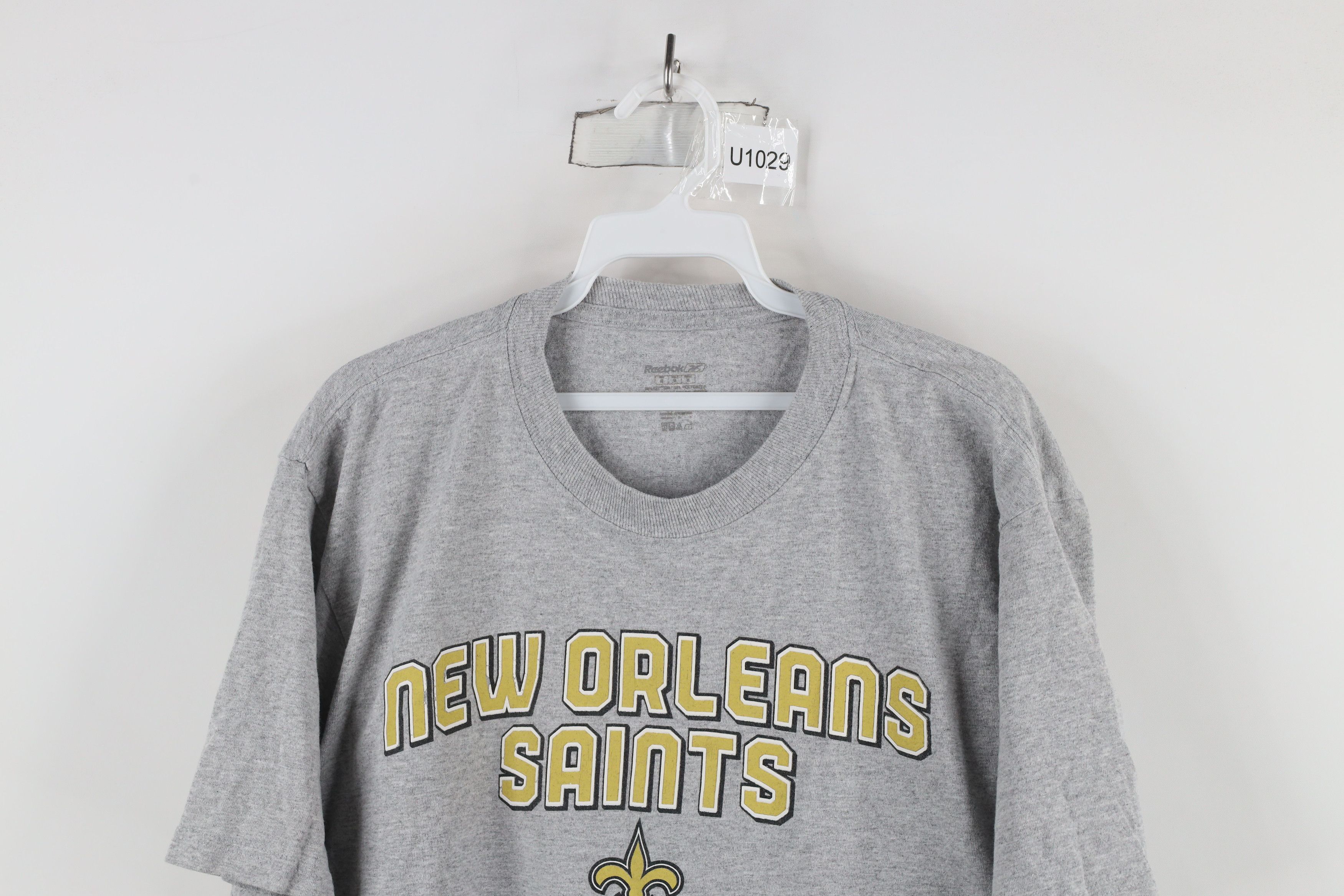 Reebok × Vintage Vintage Reebok Out New Orleans Saints Football T-Shirt Gray Size US M / EU 48-50 / 2 - 2 Thumbnail
