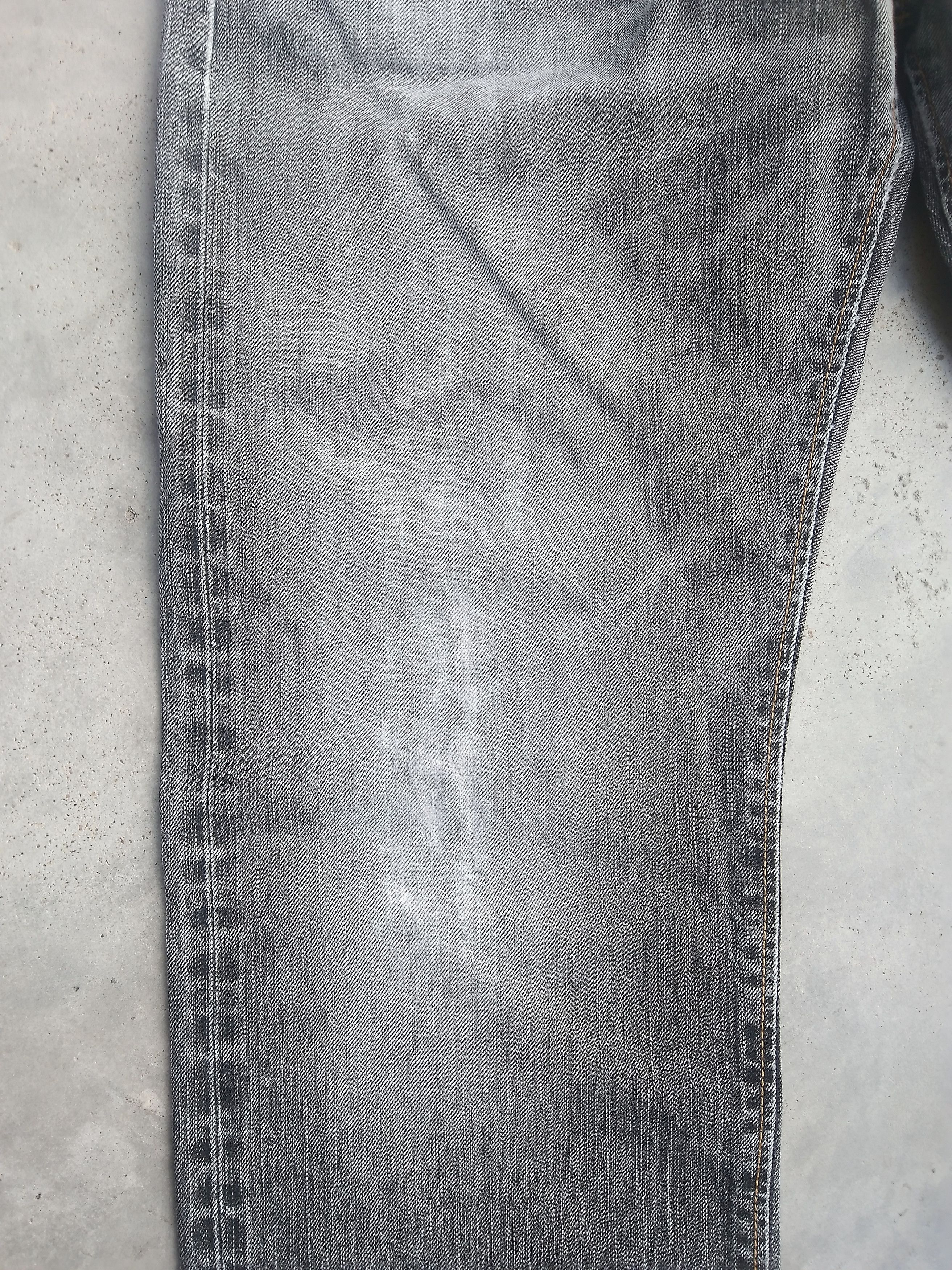 Japanese Brand Vintage Edwin Smoke Grey Faded Selvedge Redline Jeans 32x33 Size US 32 / EU 48 - 7 Thumbnail
