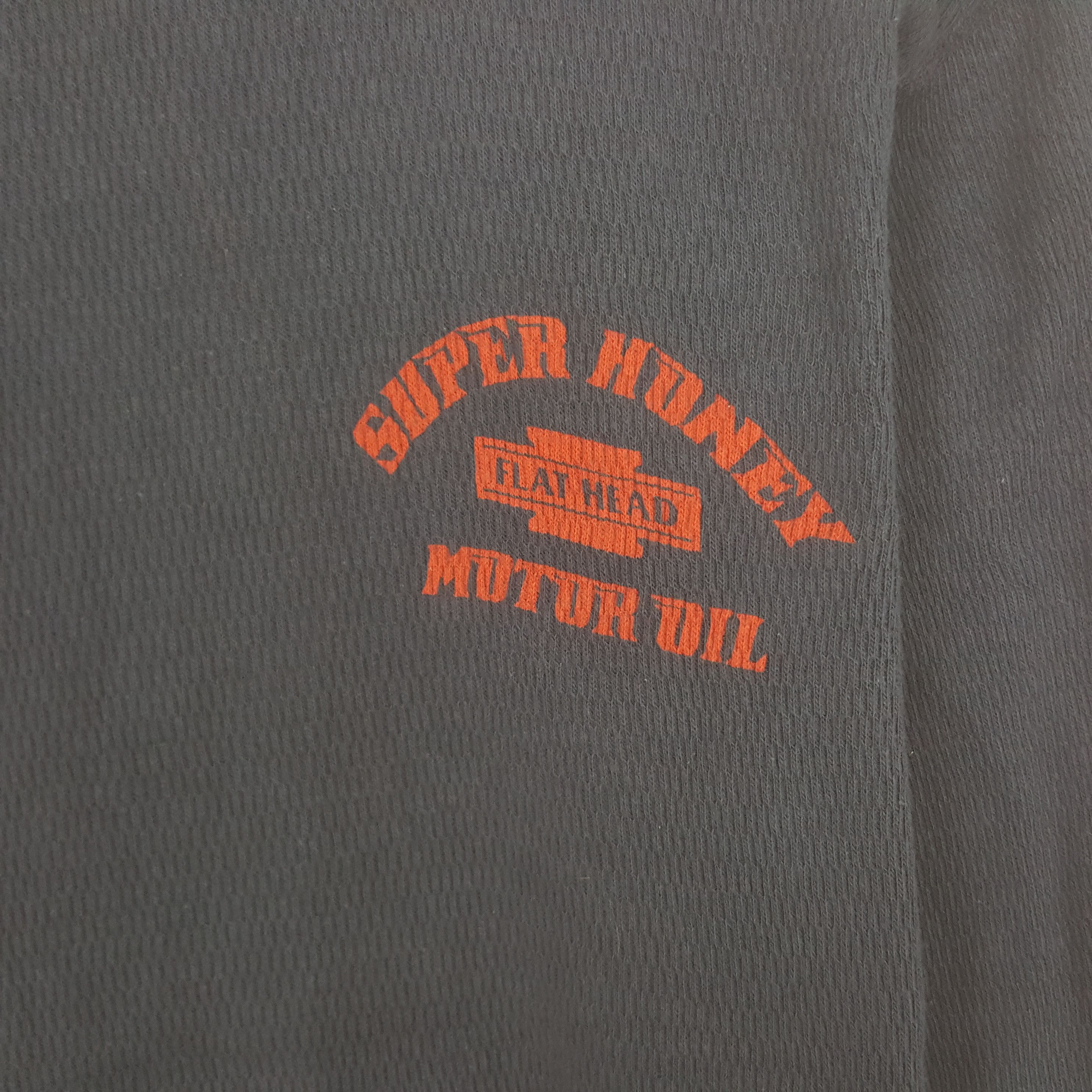 The Flat Head Vintage Flat Head Super Hunter Motor Oil Tshirt Size US XXS / EU 40 - 4 Thumbnail