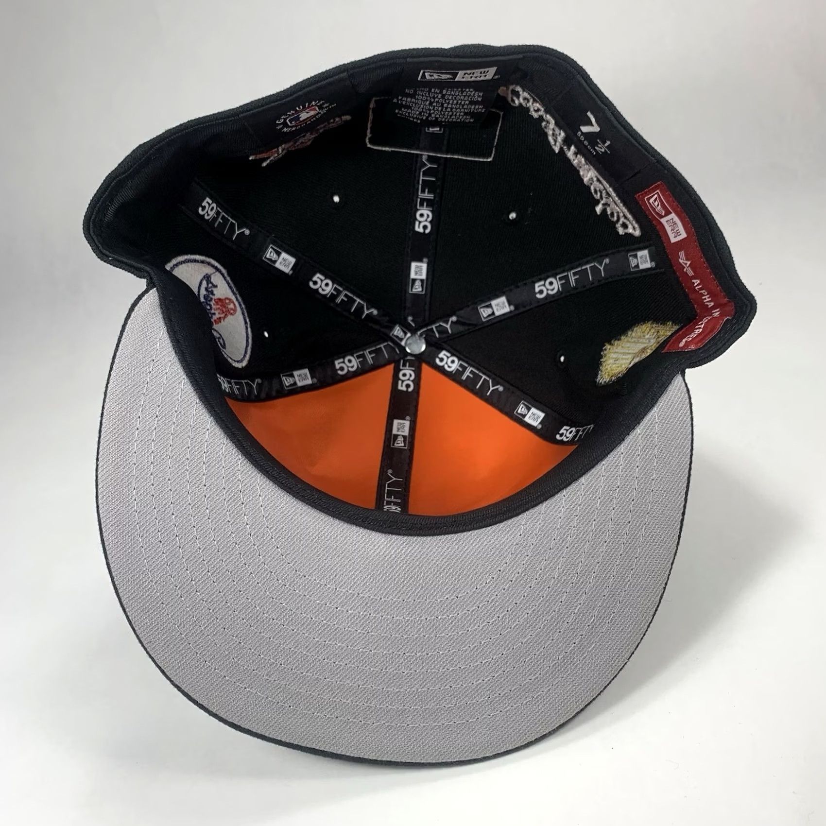 New Era New Era LA Dodgers 59Fifty Fitted Hat Cap 7 1/2 Black MLB Alpha Industries Baseball Cap Mens Size ONE SIZE - 7 Thumbnail