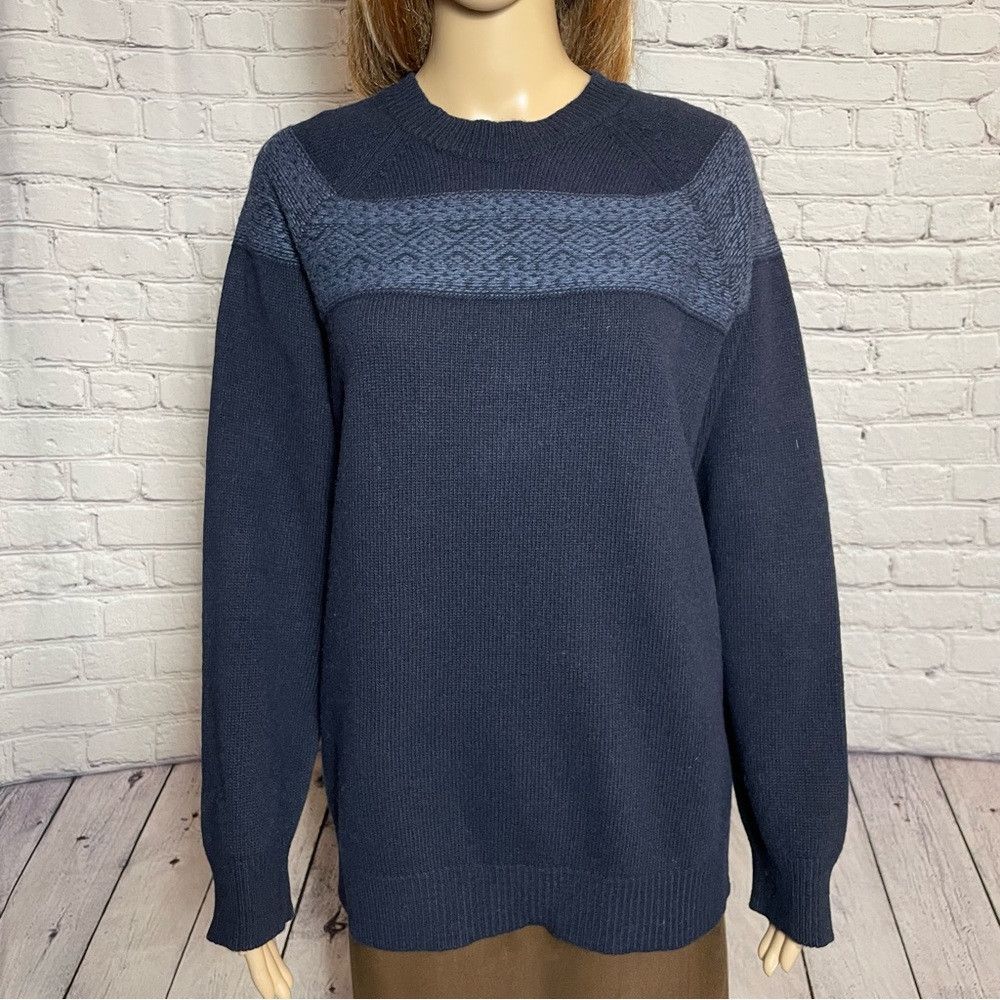 Other NWT New Progetto Uomo Navy Wool Cashmere Sweater Size L Mad Size US L / EU 52-54 / 3 - 1 Thumbnail