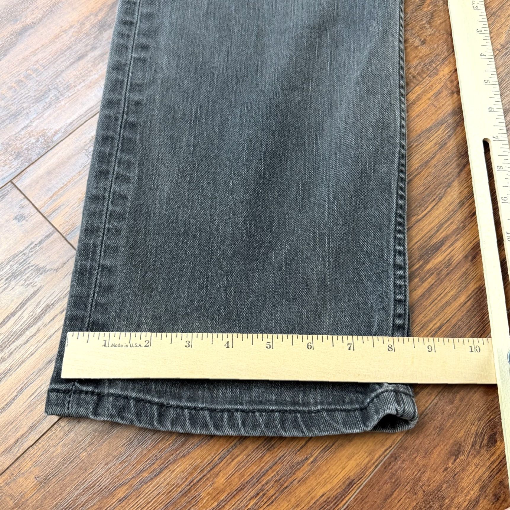 Levi's Levi's 569 Jeans Mens 36 Gray Straight Relaxed Denim Stretch 34x31 Dark Wash Logo Pockets Mid Rise Regular Inseam 31 Size US 34 / EU 50 - 7 Thumbnail