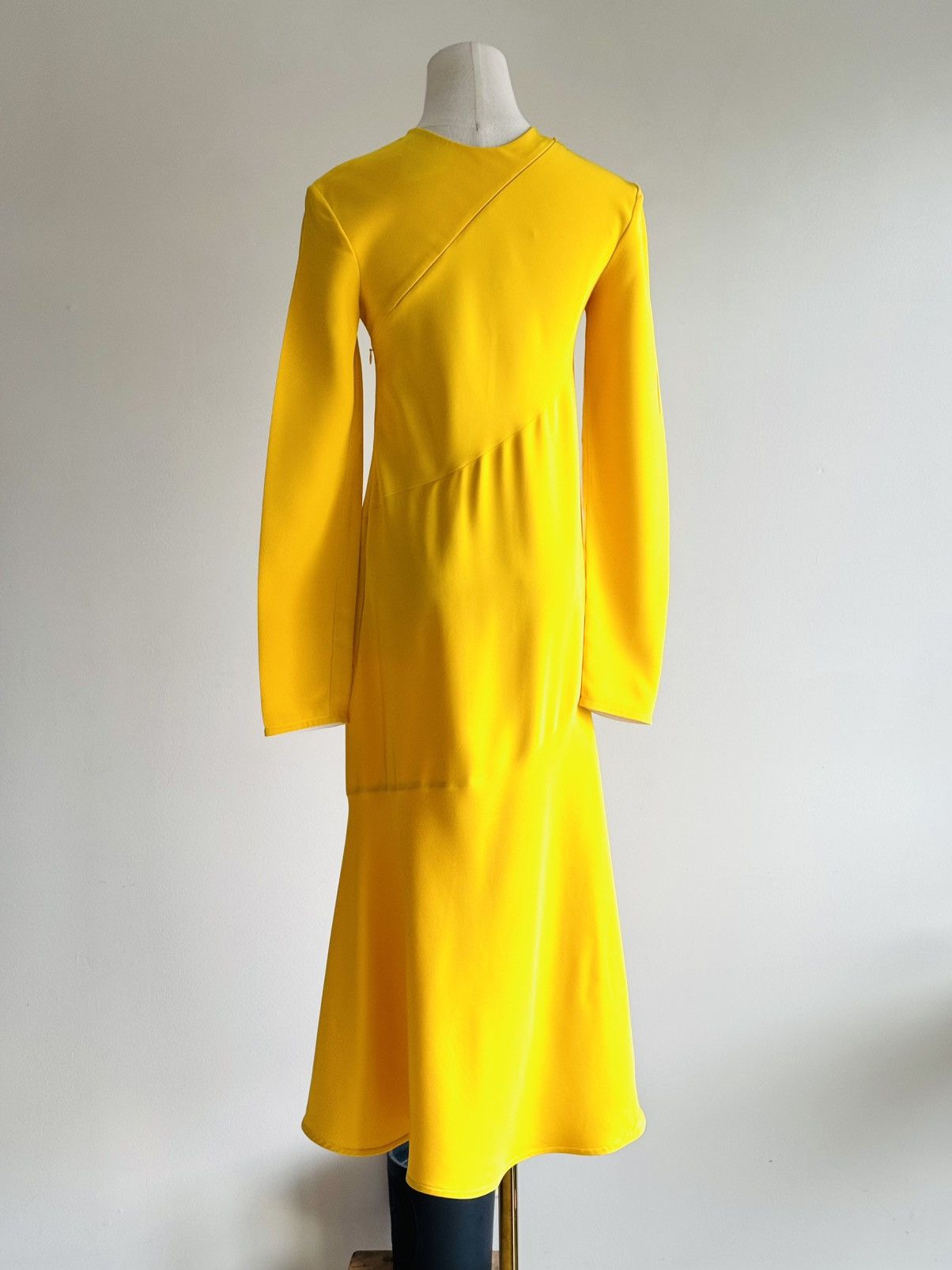 Calvin Klein 205W39NYC × Raf Simons Raf era Calvin Klein bias cut long sleeve silk gown Size XS / US 0-2 / IT 36-38 - 5 Thumbnail