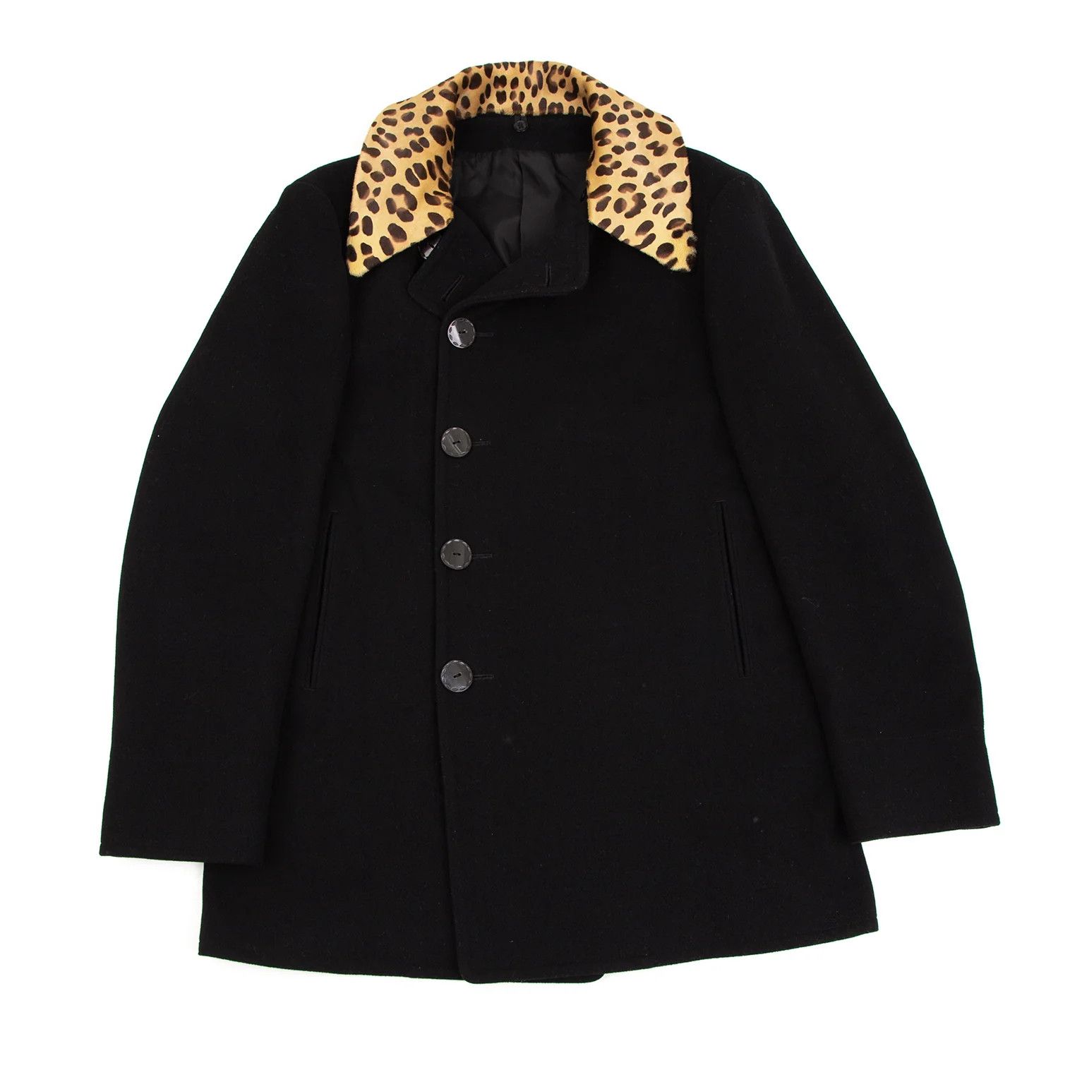 Yohji Yamamoto Yohji Yamamoto Black Detachable Collar Wool Jacket Size US L / EU 52-54 / 3 - 1 Thumbnail