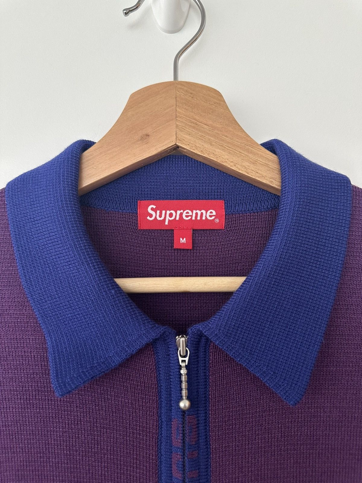Supreme Supreme Logo Trim Zip Up Cardigan (SS21) Size US M / EU 48-50 / 2 - 4 Thumbnail