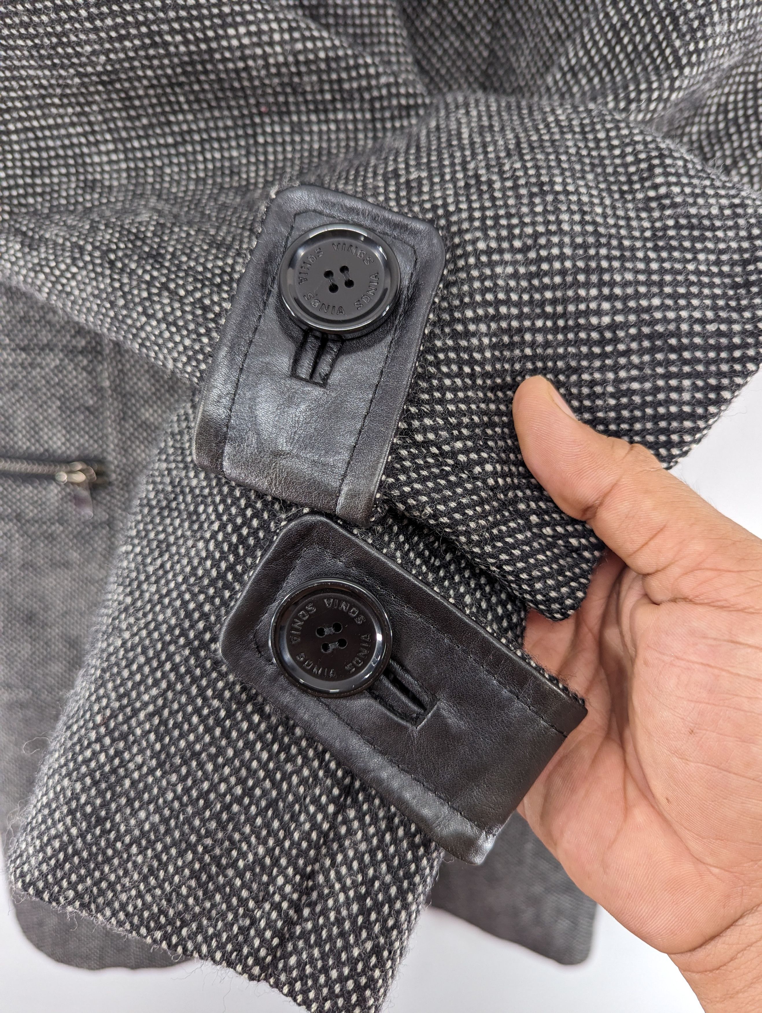 Sonia Rykiel Sonia By Sonia Rykiel Wool Coat Jacket Size XS / US 0-2 / IT 36-38 - 7 Thumbnail