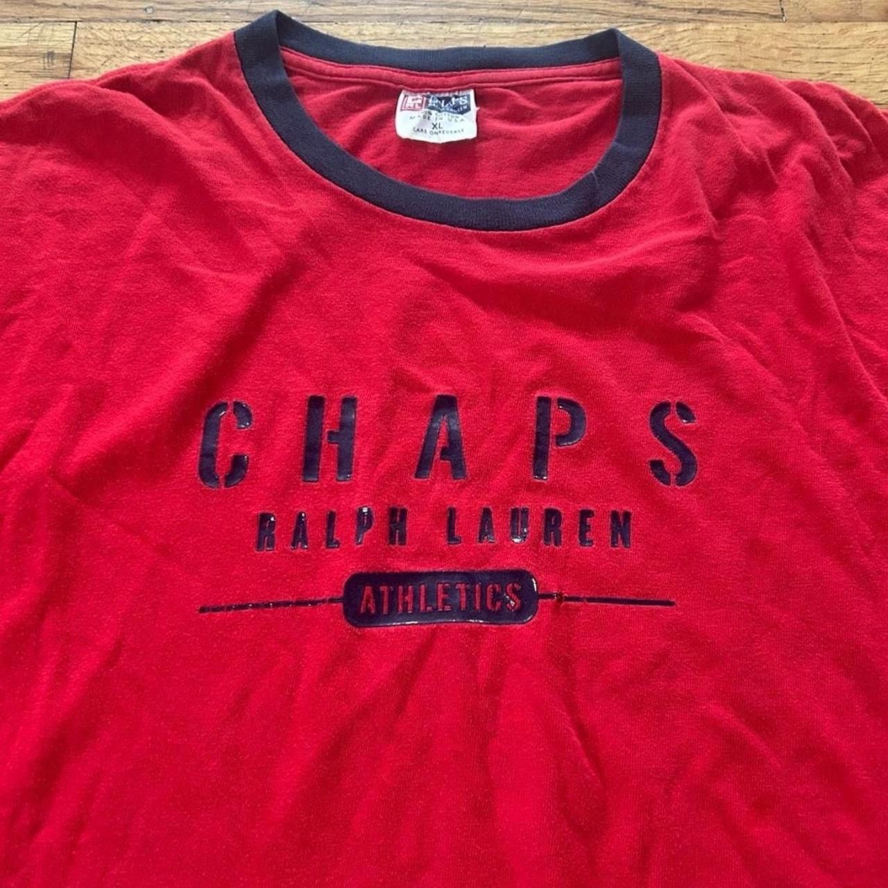 Chaps Ralph Lauren Vintage 90s Chaps Ralph Lauren "Athletics" Long-Sleeve Tee Size US XL / EU 56 / 4 - 2 Thumbnail