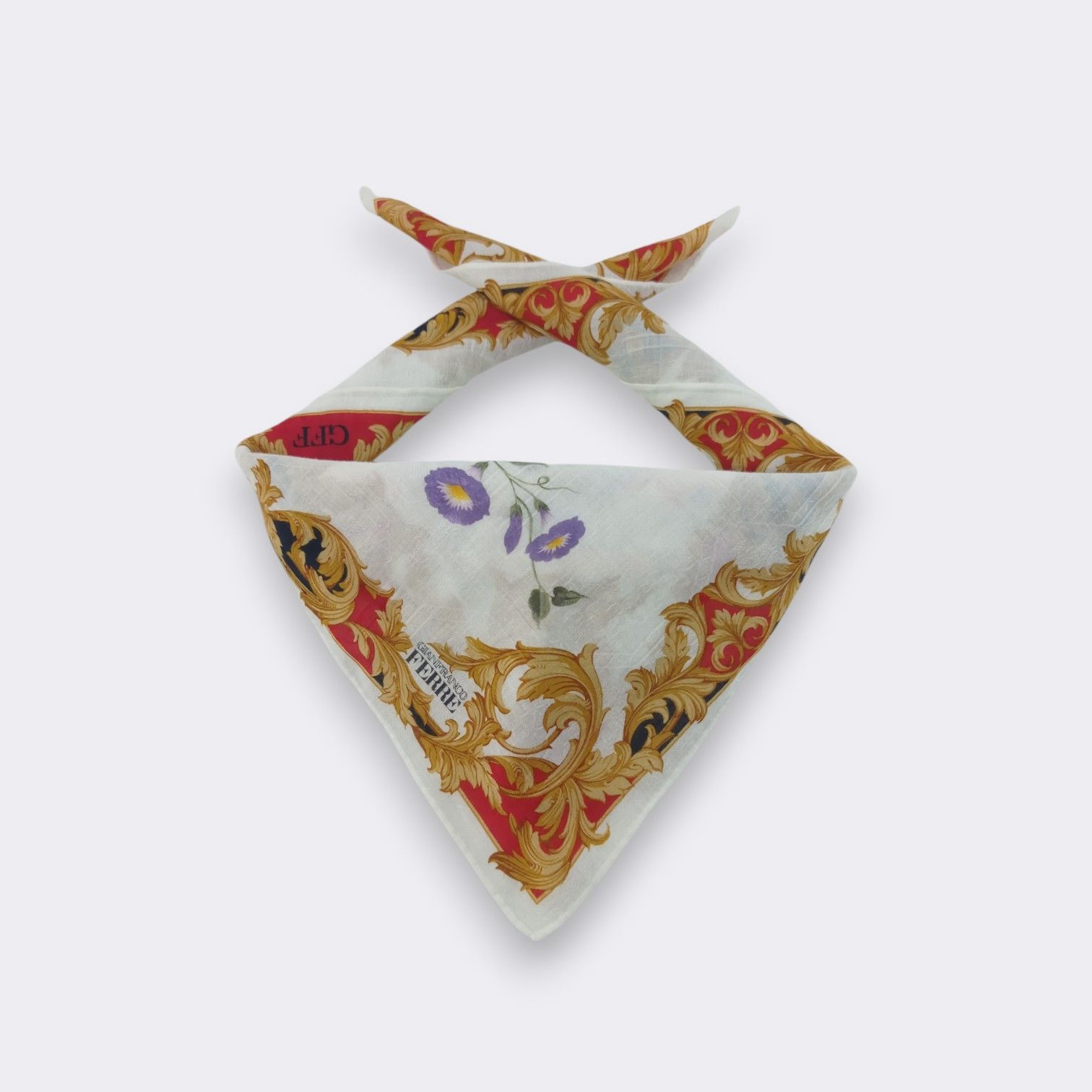 Gianfranco Ferre Vintage Gianfranco Ferre Handkerchief Neckerchief H307E Size ONE SIZE - 1 Thumbnail