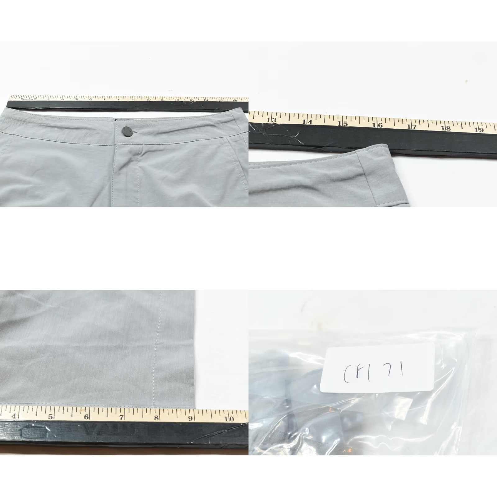 Faherty Faherty All Day Shorts Mens 31 Light Gray Drawstring Stretch Regular Fit Casual Size US 31 - 8 Thumbnail