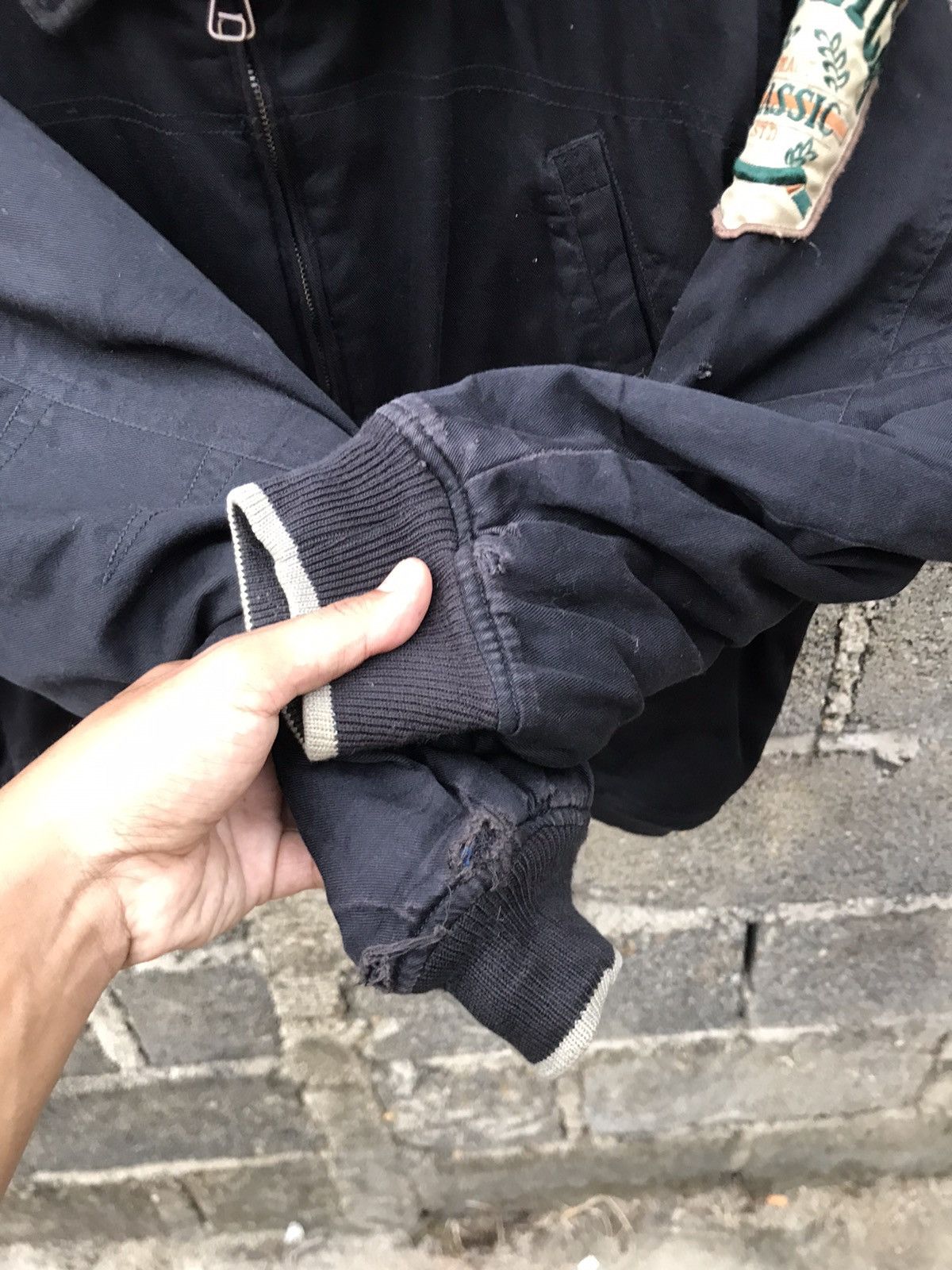 Japanese Brand ⚡️Vintage Practstudio Distressted Bomber Jacket Size US M / EU 48-50 / 2 - 8 Thumbnail