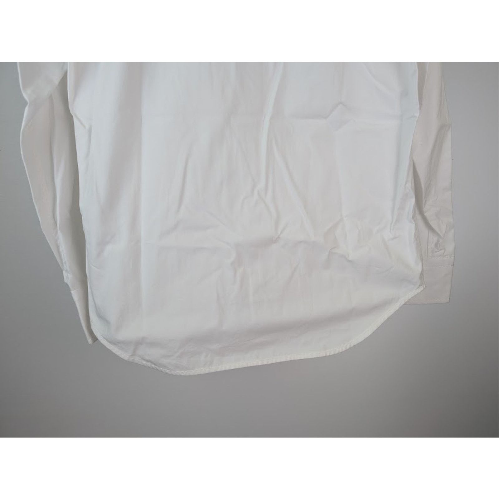 Bottega Veneta o1rshd1 Compact Cotton Canvas Shirt in White Size US M / EU 48-50 / 2 - 12 Thumbnail