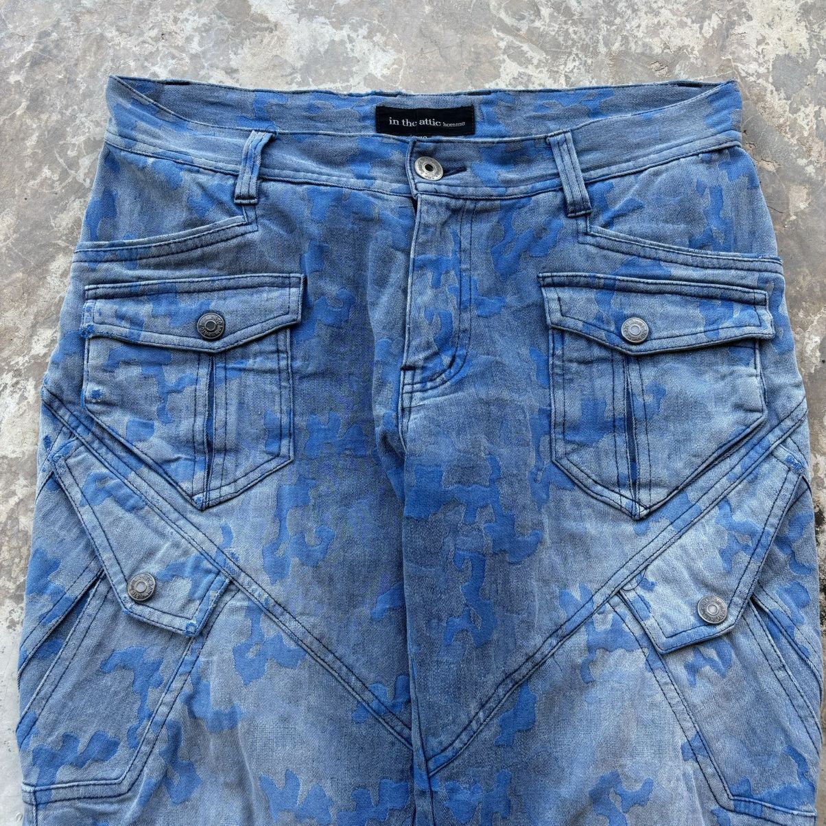 In The Attic Vintage In The Attic Double Waist Karakuri Baggy Jeans Size US 34 / EU 50 - 3 Thumbnail