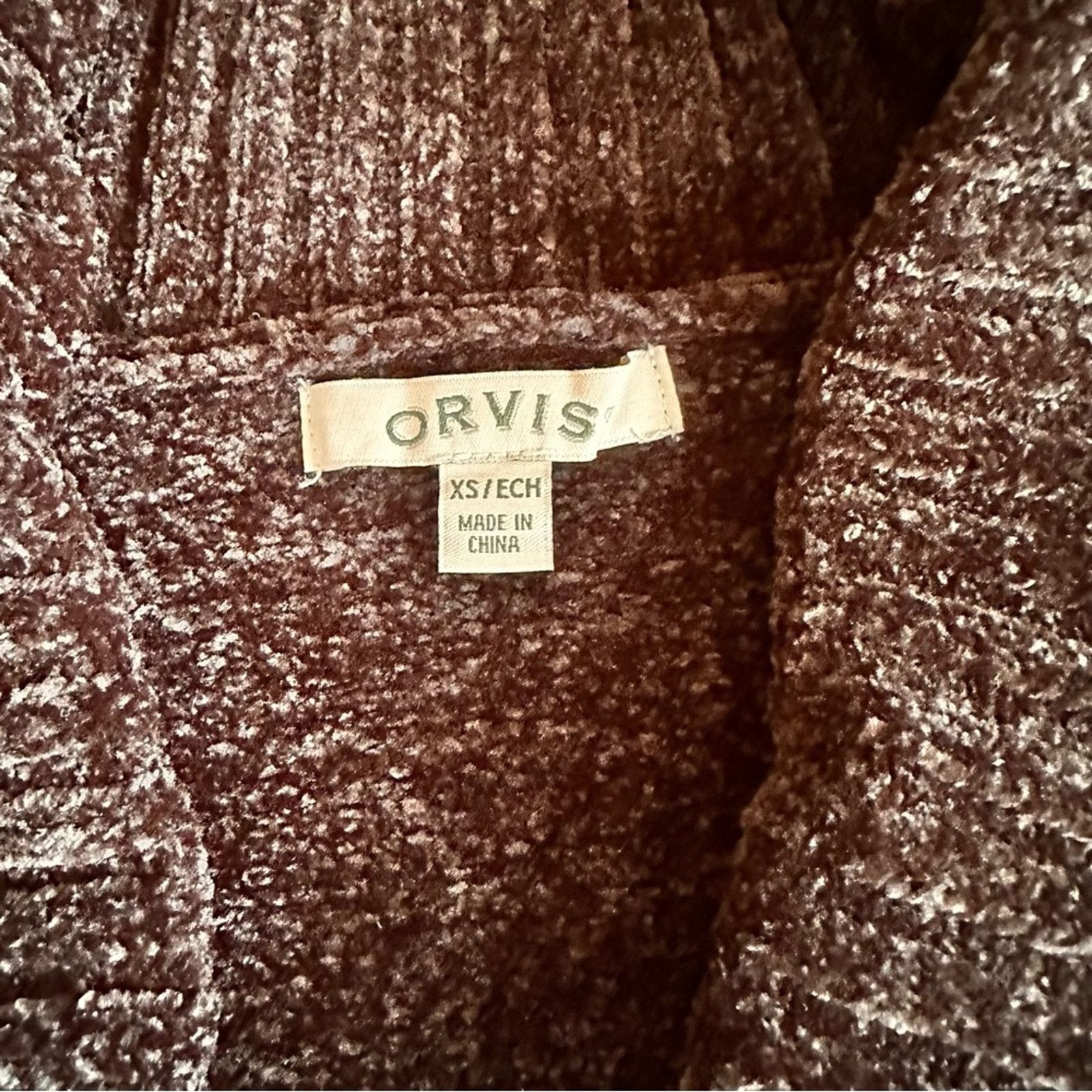 Orvis Orvis Chenille Open Front Cardigan – Black – Size XS – EUC Size XS / US 0-2 / IT 36-38 - 8 Thumbnail