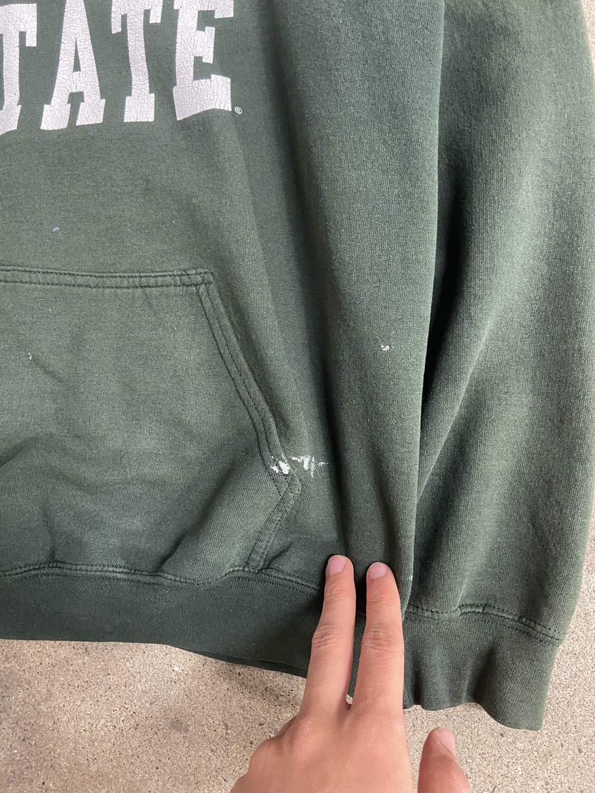 Vintage Vintage 90s Michigan state collegiate hoodie Size US M / EU 48-50 / 2 - 3 Thumbnail