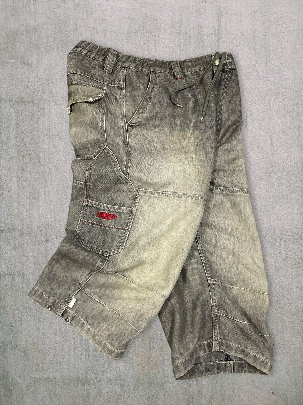 JNCO Vintage Y2K PJ’s Surf Carpenter Cargo Denim Baggy Jorts Size US 32 / EU 48 - 5 Thumbnail