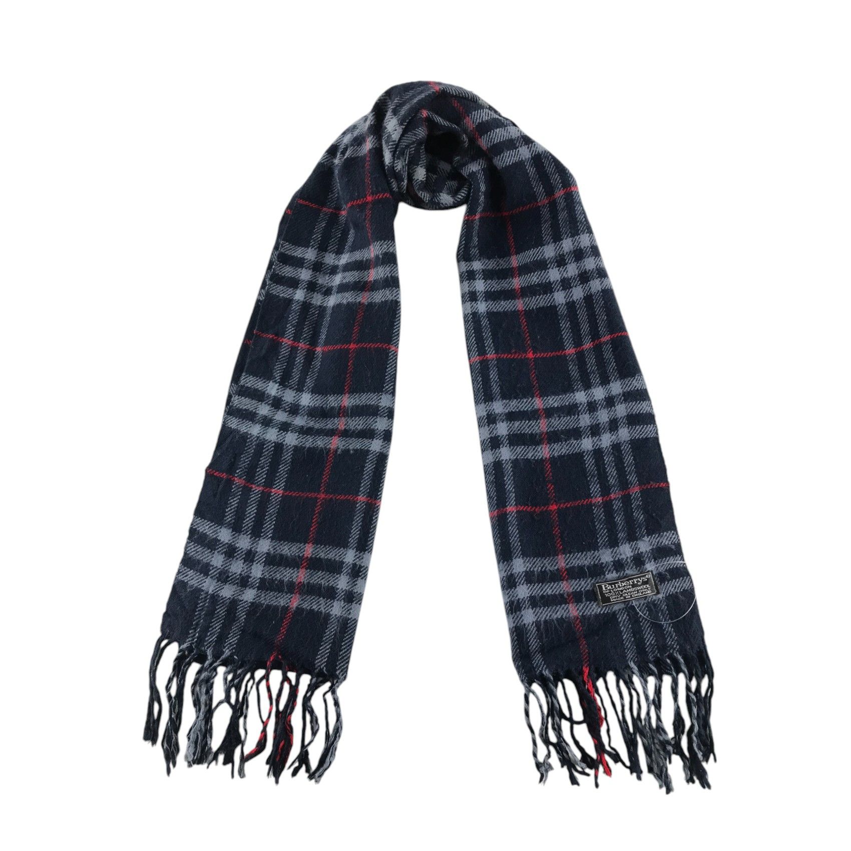 Burberry × Vintage Burberry Scarf / Muffler / Neckwear - WW3003 Size ONE SIZE - 1 Thumbnail