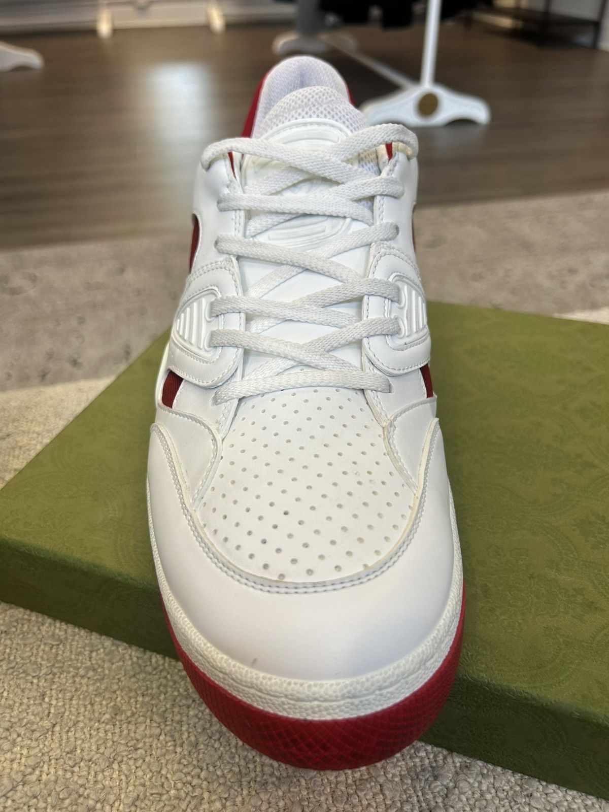 Gucci Gucci Basket White Demetra Size US 12.5 / EU 45-46 - 1 Thumbnail