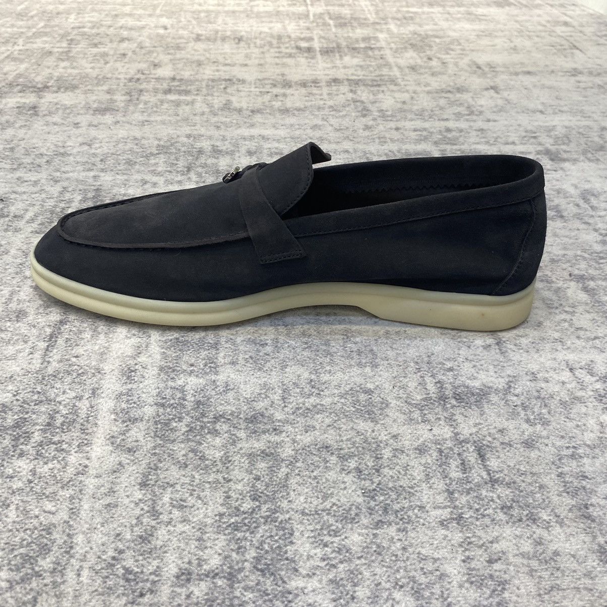 Loro Piana Loro Piana Summer Charms Walk 13 Suede Argo Blue Melange Size US 9 / EU 42 - 14 Thumbnail