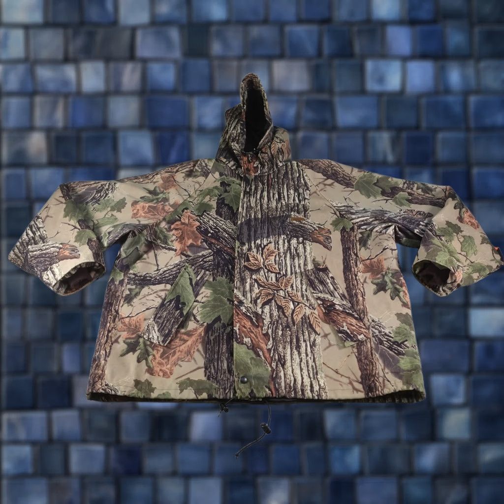 Vintage VINTAGE Woolrich Camouflage Jacket Mens 2XL Brown Realtree Hooded Hunting Made USA 90s Size US XXL / EU 58 / 5 - 1 Thumbnail