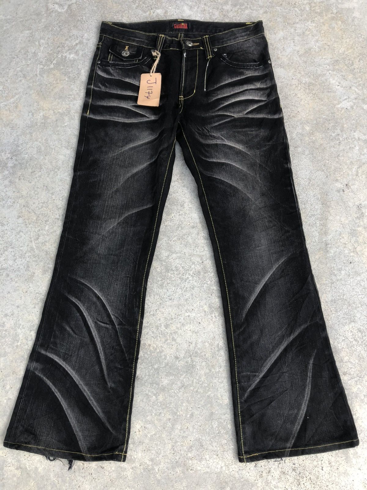 Tornado Mart Japanese Garhina Flared Jeans Distressed Jeans Size US 32 / EU 48 - 1 Thumbnail