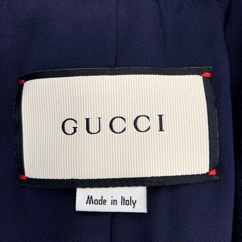 Gucci Gucci Size 36 Dark blue V-neck wool coat size 36 2502-Next Size US XS / EU 42 / 0 - 5 Thumbnail