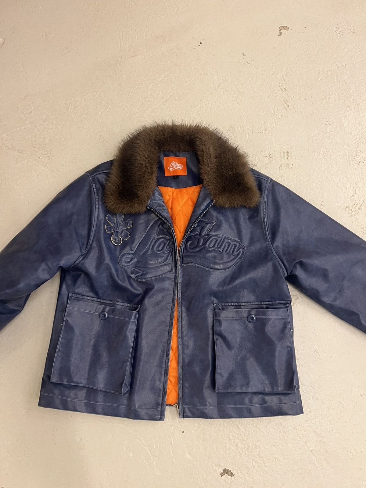 La Fam Amsterdam LA FAM BLUE DISTRESSED JACKET Size US L / EU 52-54 / 3 - 9 Thumbnail