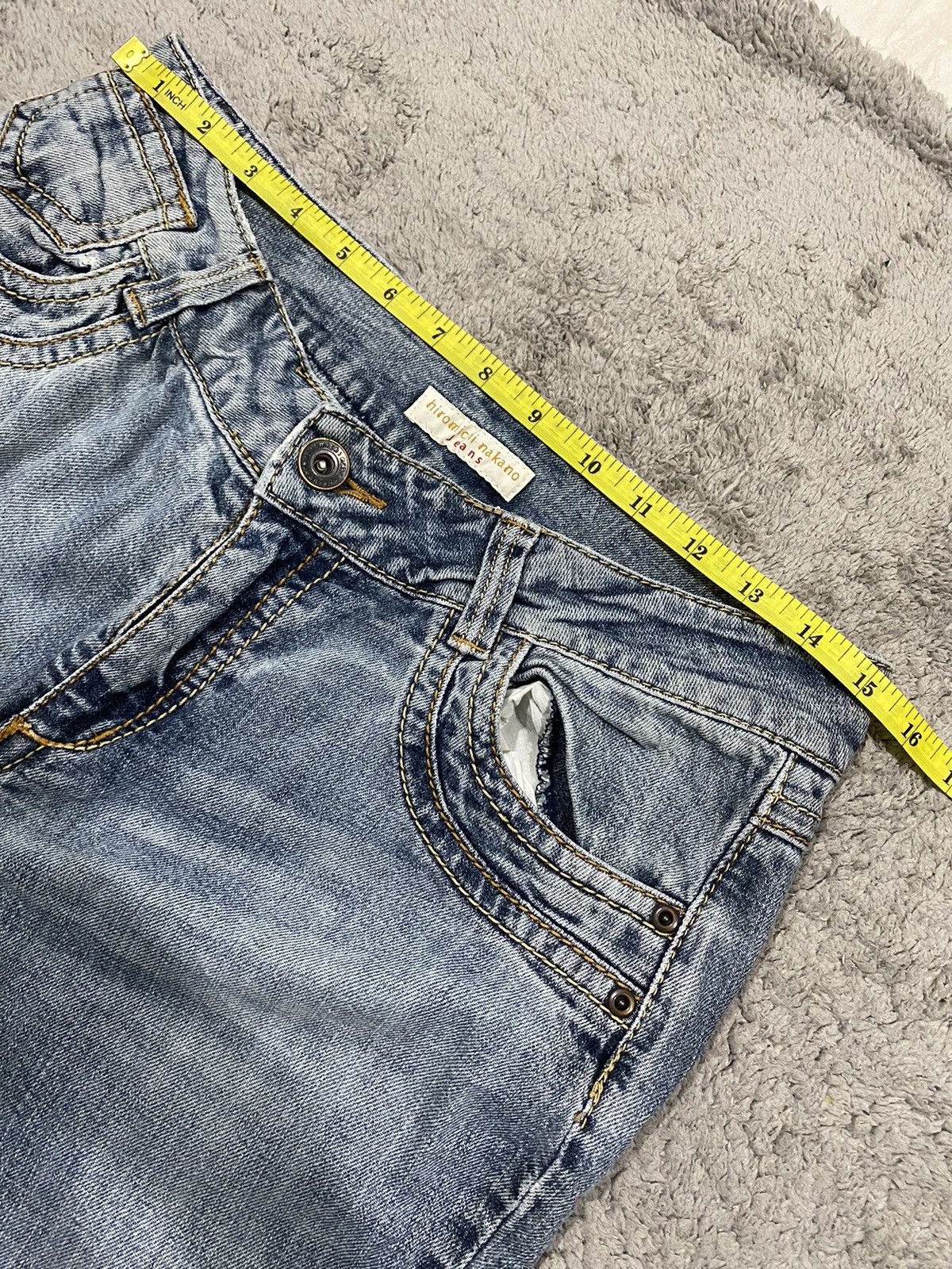 Japanese Brand Hiromichi Nakano Flared Jeans Denim Size US 30 / EU 46 - 15 Thumbnail