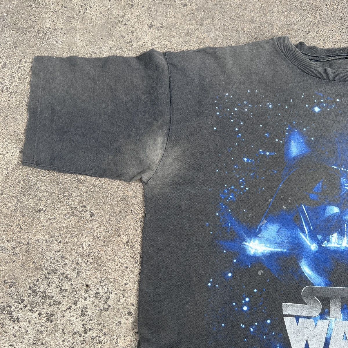 Star Wars × Vintage Vtg. 90s Star Wars Movie Darth Vader Tee Faded Thrashed Size US L / EU 52-54 / 3 - 5 Thumbnail