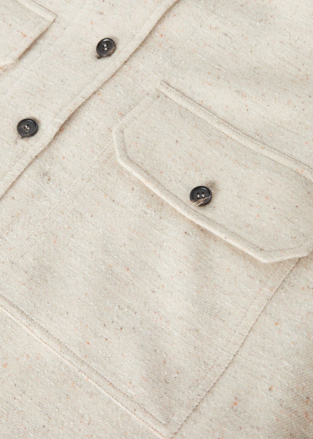 Loro Piana o1srvl11e0825 FAO4356 Jenna Overshirt in Beige Size L / US 10 / IT 46 - 7 Thumbnail