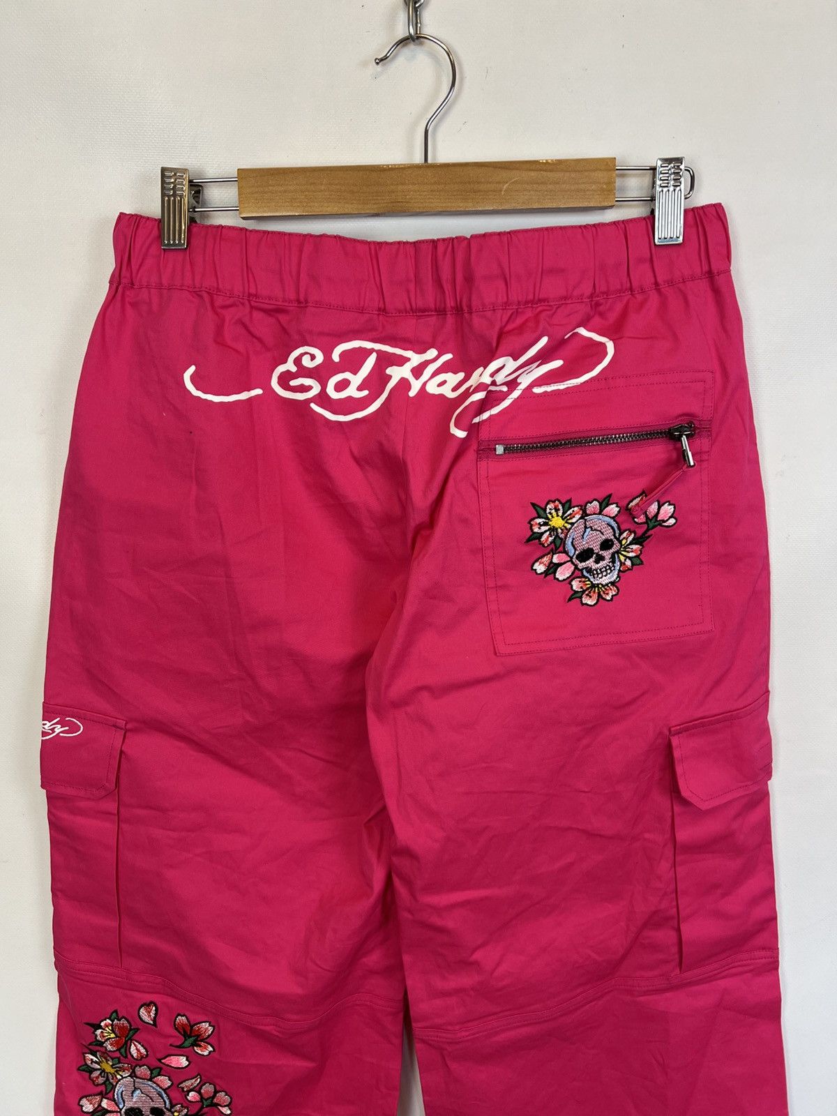 Other Vintage Ed Hardy Skull blossom magenta opium pink pants Size 30" / US 8 / IT 44 - 6 Thumbnail