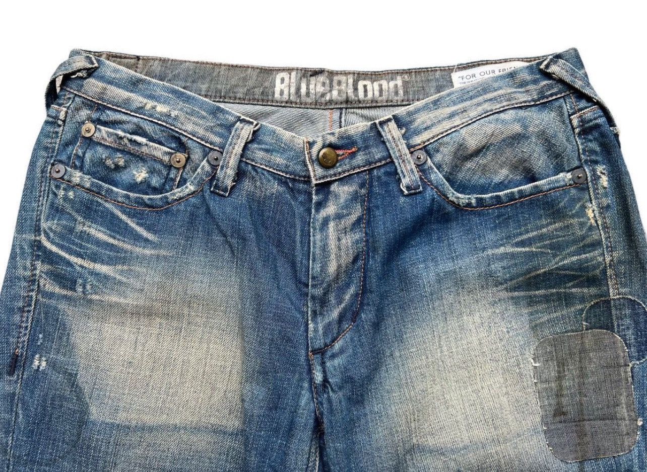 Japanese Brand Blue Blood Japan Denim Jeans Patch Work Rusty Jeans 29x32 Size 29" - 9 Thumbnail
