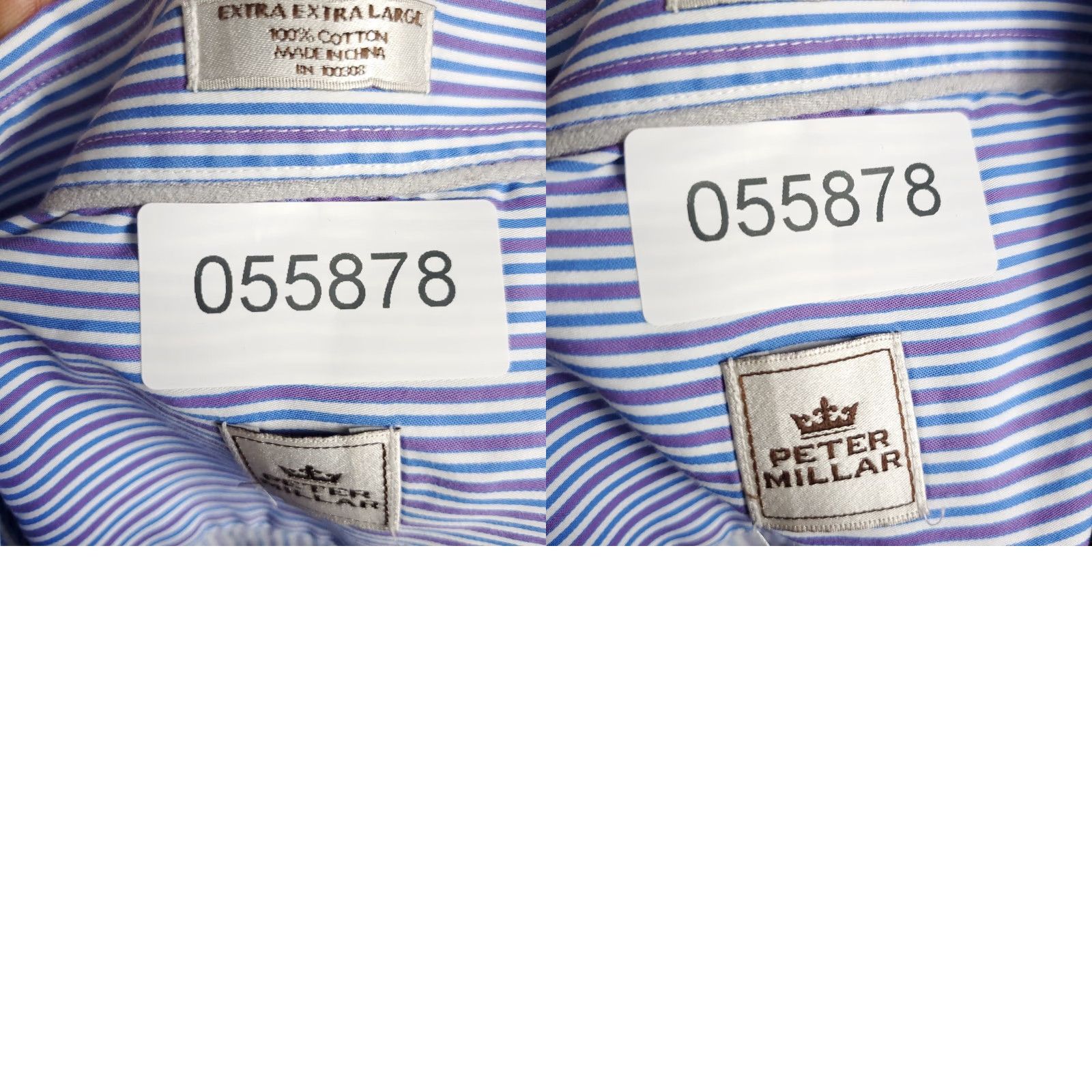 Peter Millar Peter Millar Button-Up Shirt Mens 2XL Blue Plaid Short Sleeve Regular Fit Casual Workwear Size US XXL / EU 58 / 5 - 8 Thumbnail