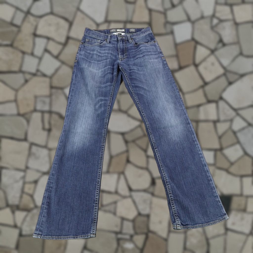 BKE VINTAGE BKE Jeans Men 28S Blue Denim Bootcut Regular Fit Low Rise Stretch Pants Size US 27 - 1 Thumbnail