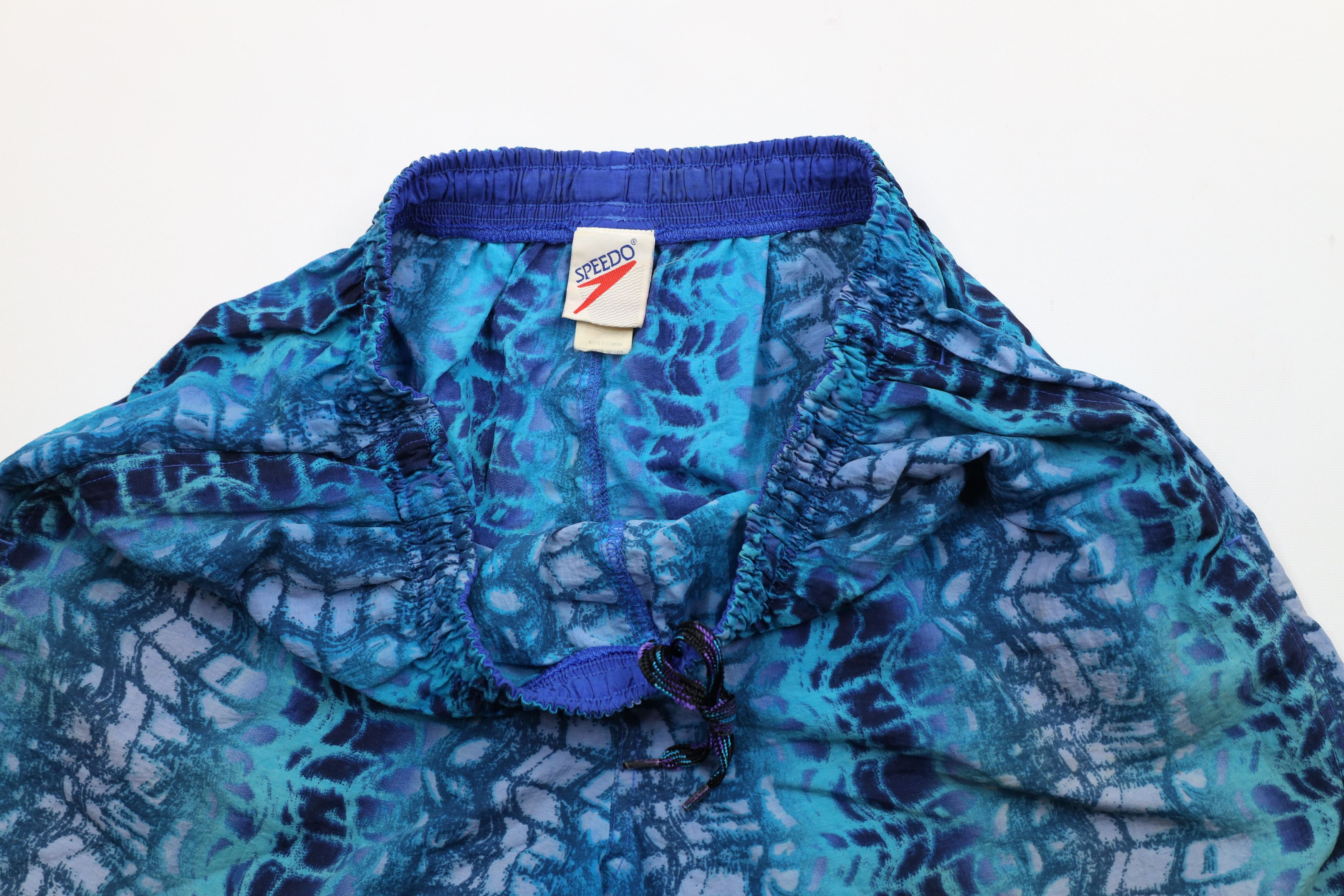 Speedo × Vintage Vintage 90s Speedo Spell Out Above Knee Shorts Swim Trunks Size US 34 / EU 50 - 7 Thumbnail
