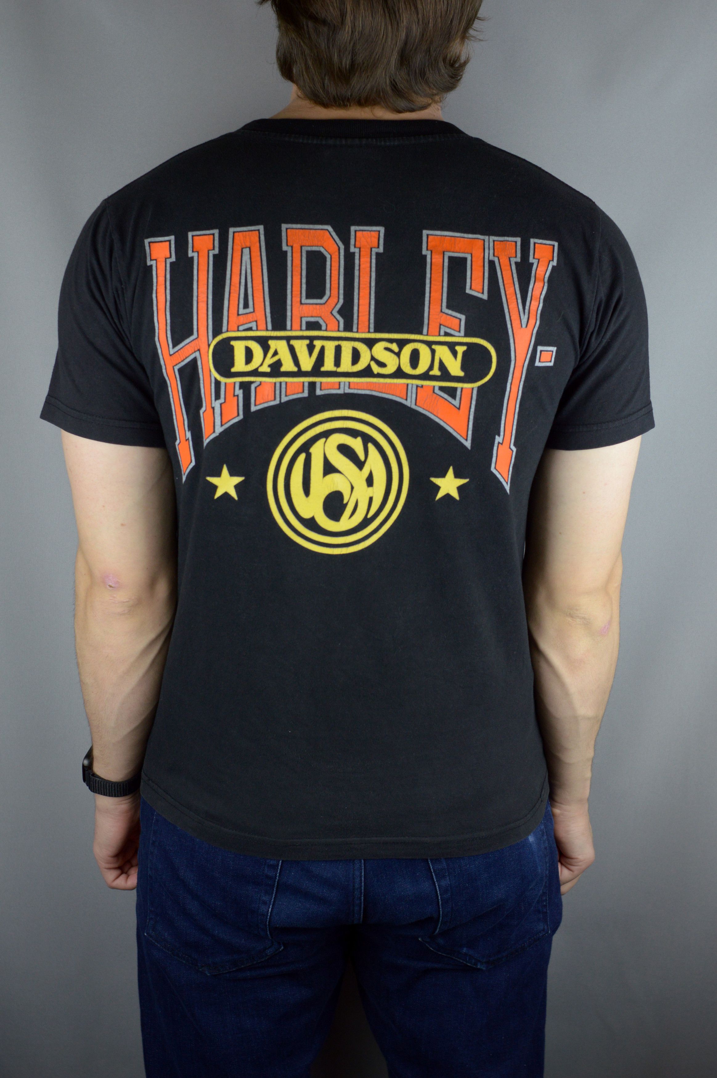 Harley Davidson Vintage Harley Davidson 90s t shirt Size US XL / EU 56 / 4 - 2 Thumbnail