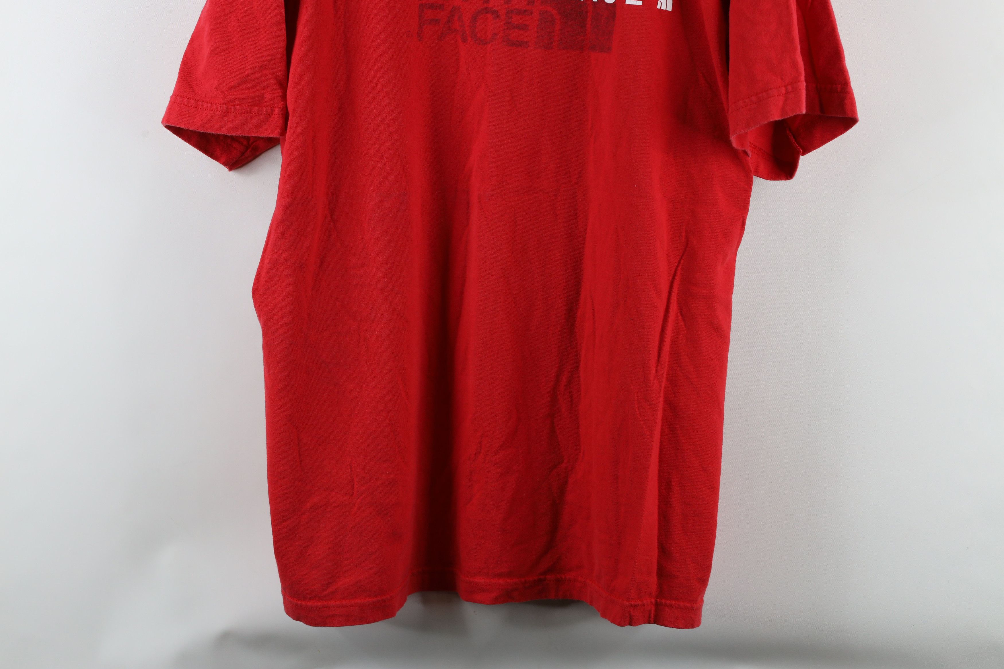 The North Face × Vintage Vintage The North Face Spell Out Big Logo T-Shirt Red Size US XXL / EU 58 / 5 - 3 Thumbnail