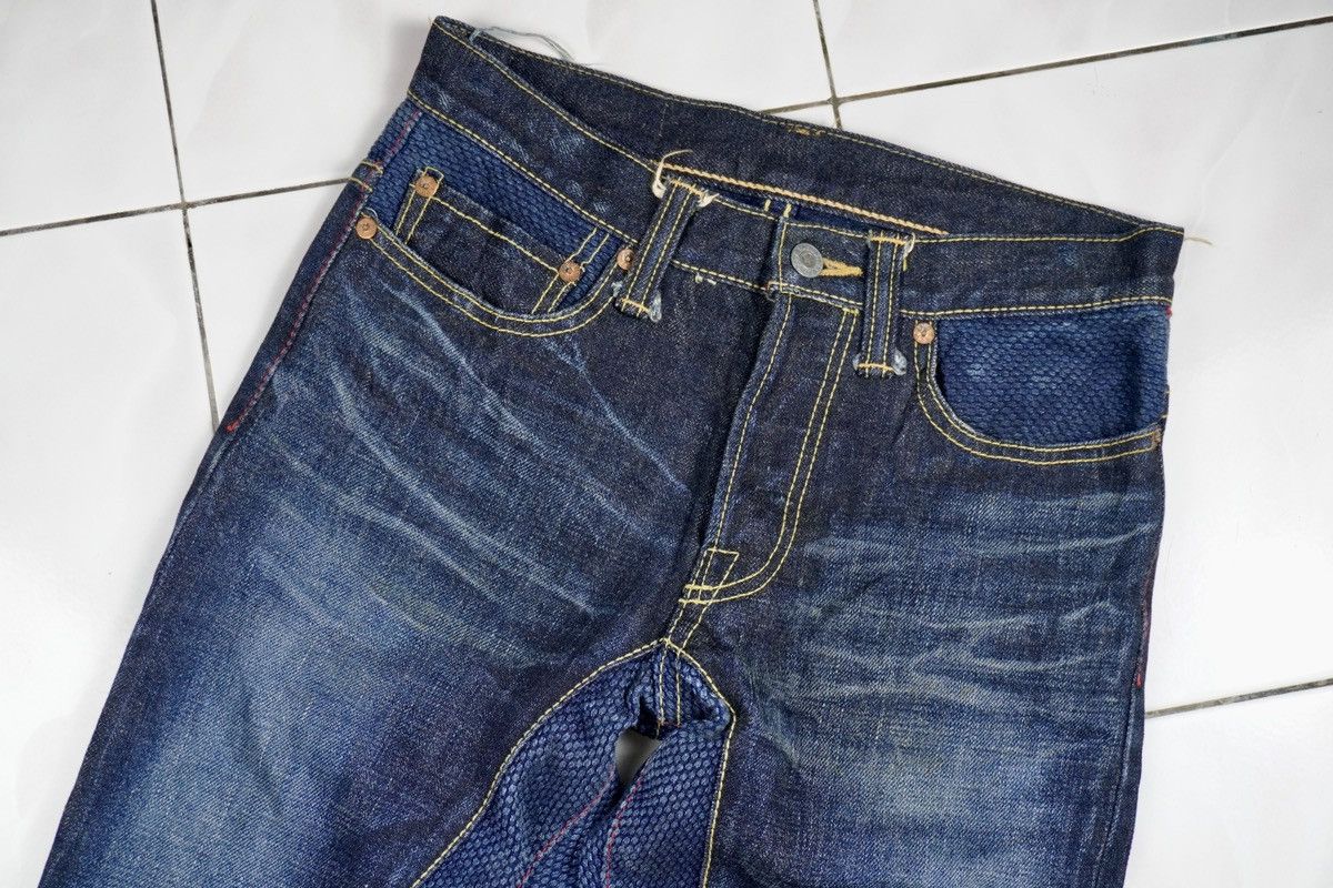 Japanese Brand Tasuki Jeans Repair. Co reconstruct blue denim selvedge Size US 28 / EU 44 - 4 Thumbnail