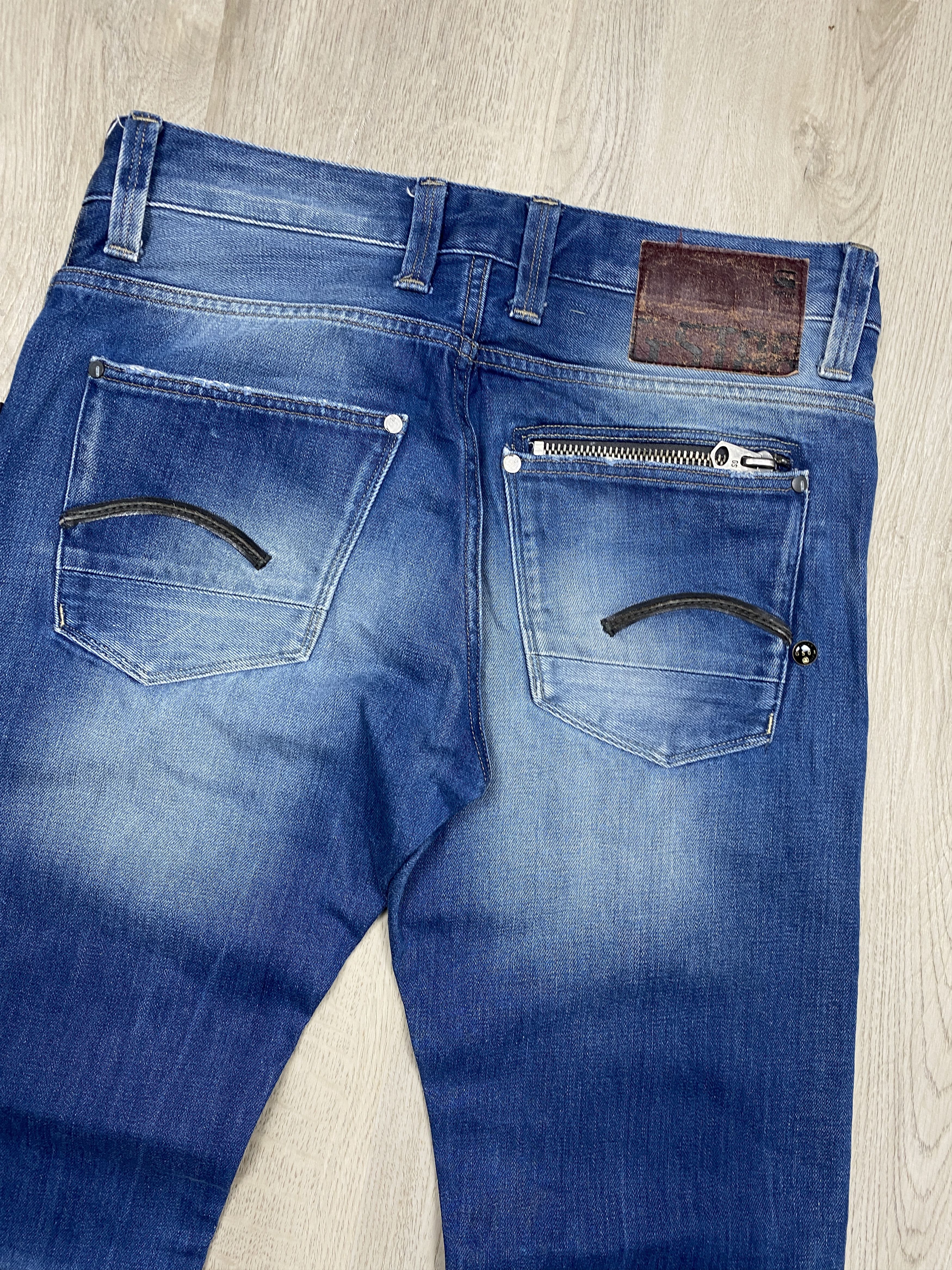 G-Star G Star Raw Mens Attacc Low Straight Denim Pants Jeans Size US 31 - 6 Thumbnail