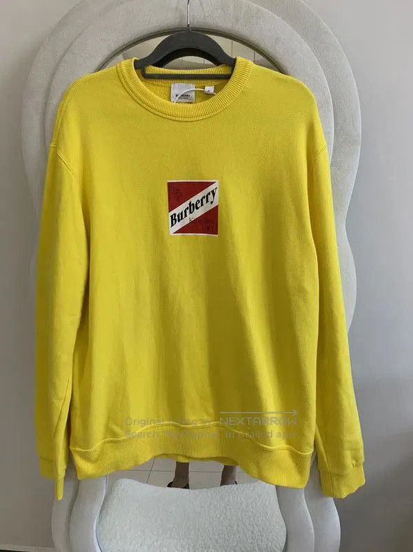 Burberry Burberry Yellow Cotton Long Sleeve Sweatshirt. Size US M / EU 48-50 / 2 - 2 Thumbnail