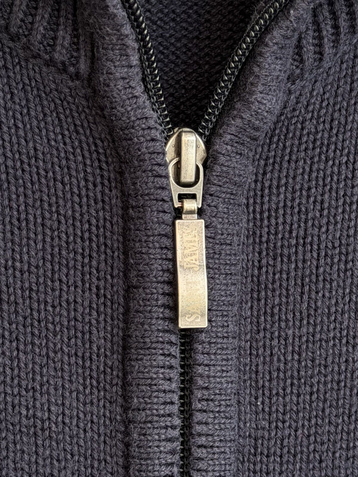 Saint James Saint James Zip Knit Sweater Mens Size M Navy Blue Vintage Size US M / EU 48-50 / 2 - 10 Thumbnail