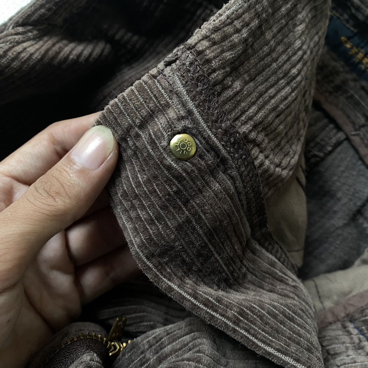 marithe francois girbaud corduroy buckle back pants