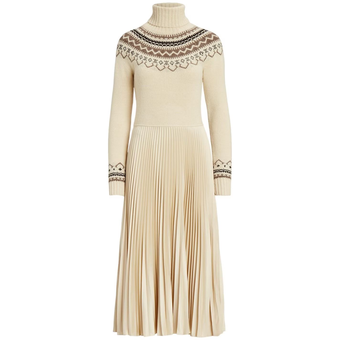 Polo Ralph Lauren o1g2r1mq0825 Bluen Intarsia-Knitted Dress in Multicolor Size L / US 10 / IT 46 - 1 Thumbnail