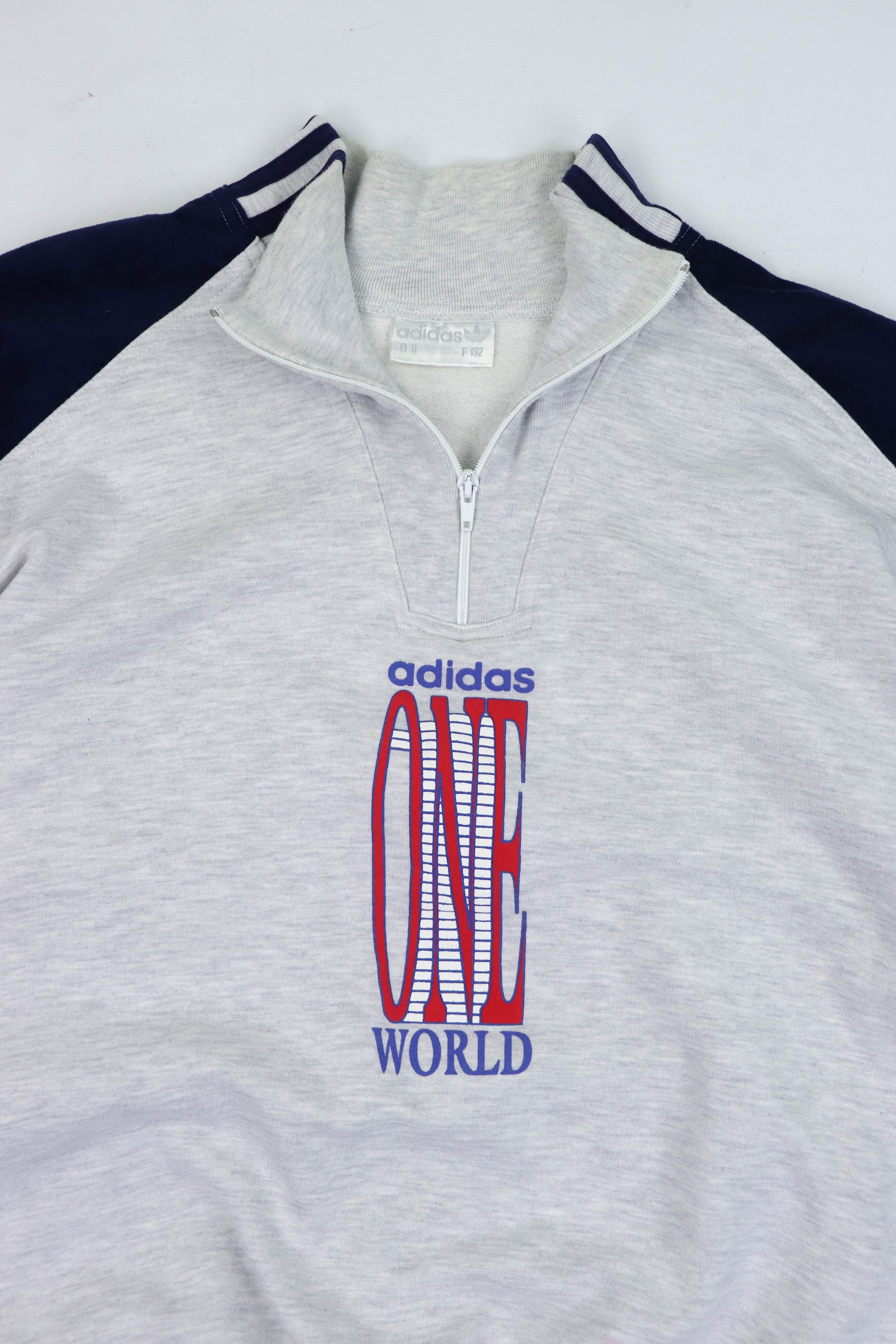 Adidas Adidas 90s Vintage One World Graphics Sweatshirt Size US XL / EU 56 / 4 - 3 Thumbnail