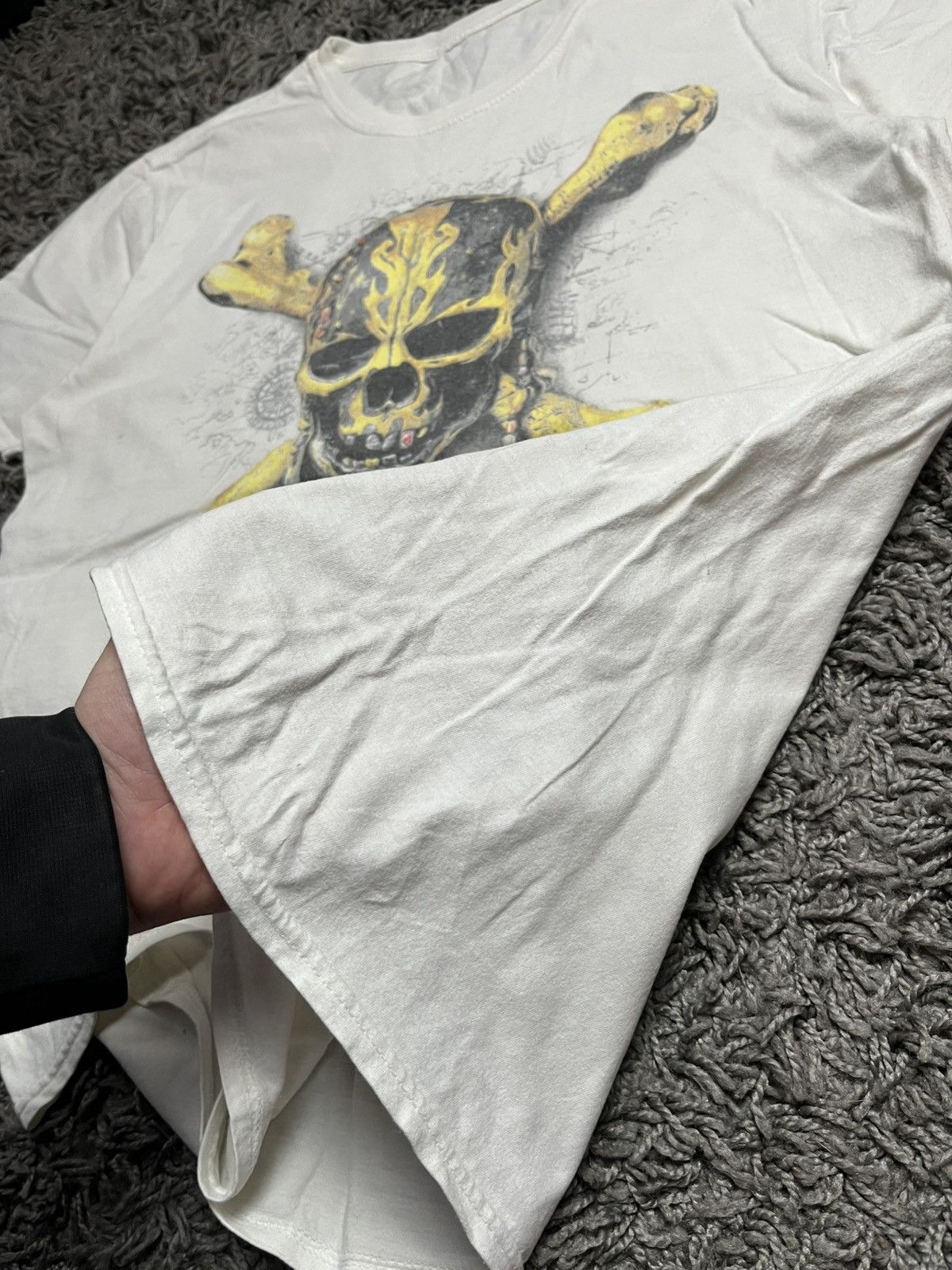 Vintage The Black Pearl Pirate Boat Ayia Napa Skull T-Shirt Size US M / EU 48-50 / 2 - 6 Thumbnail