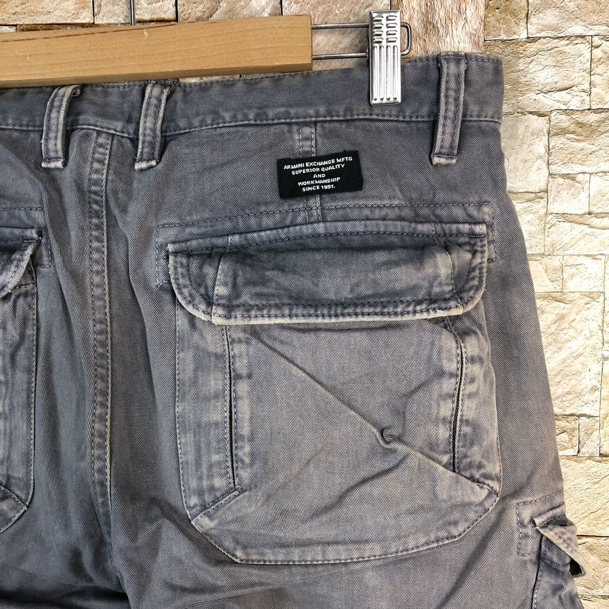 Armani Exchange Armani Exchange Blue Cargo utility Multipocket Pants #A1149 Size US 32 / EU 48 - 19 Thumbnail