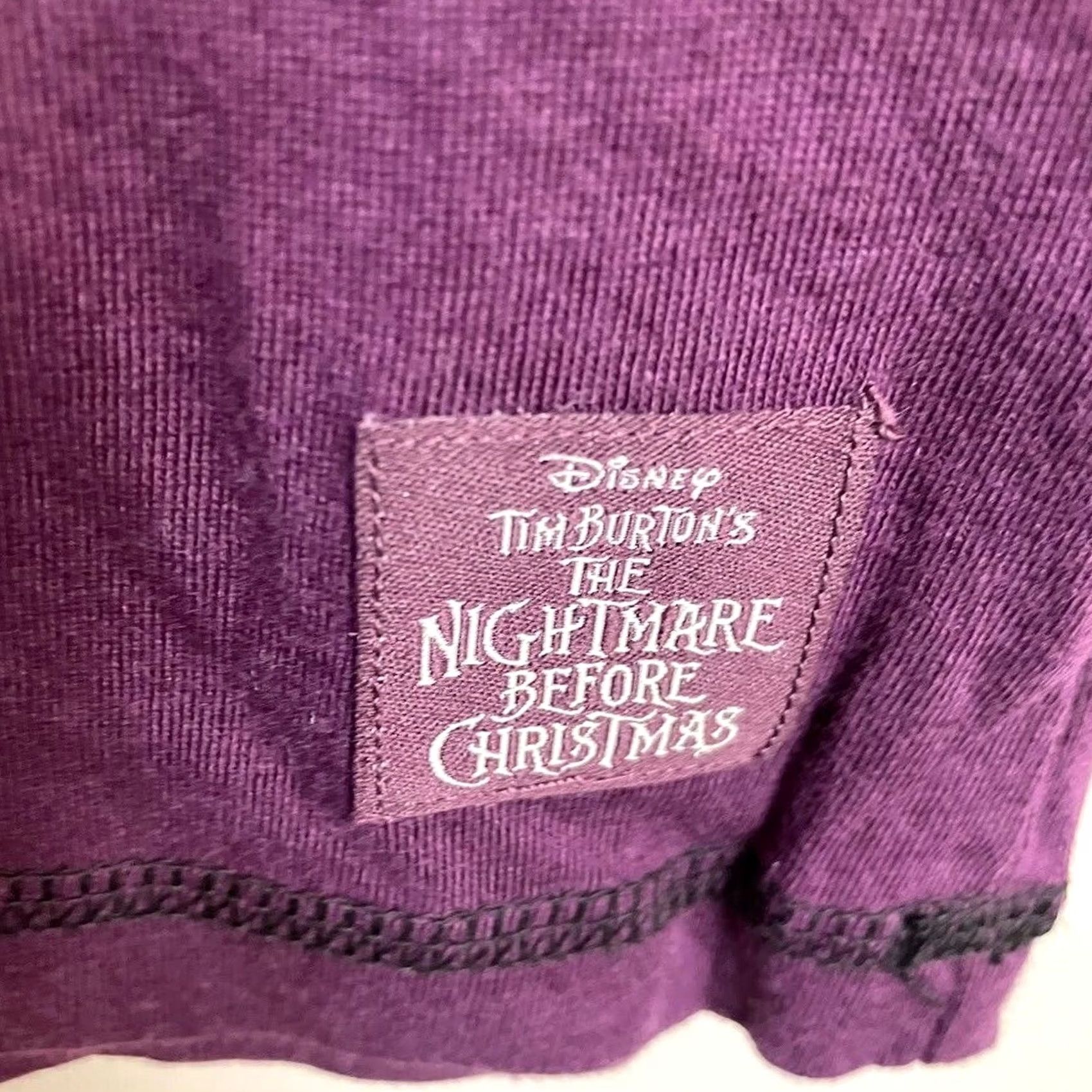 Disney VINTAGE Disney Nightmare Before Christmas Women's T Shirt XS Purple Size XS / US 0-2 / IT 36-38 - 5 Thumbnail