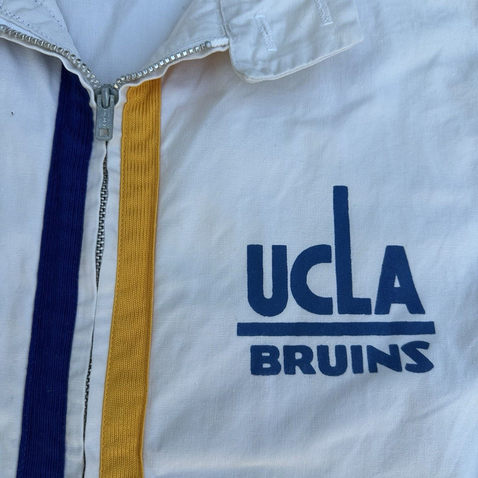 NCAA × Vintage Vintage 70s Sportswear UCLA Bruins Zip Up Work Jacket Large Size US L / EU 52-54 / 3 - 4 Thumbnail