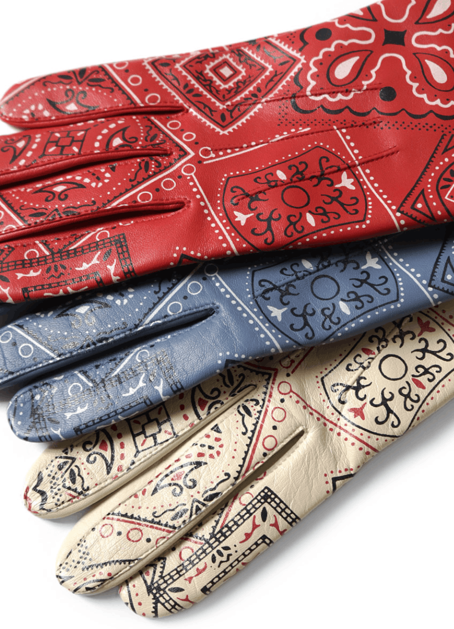 Kapital Leather COOKIE bandana glove Size ONE SIZE - 3 Thumbnail