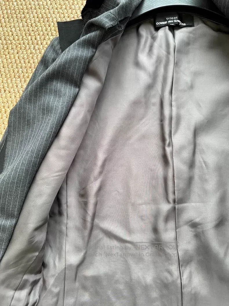 Comme des Garcons Comme Des Garcons Gray striped frayed deconstructed suit c Size M / US 6-8 / IT 42-44 - 6 Thumbnail